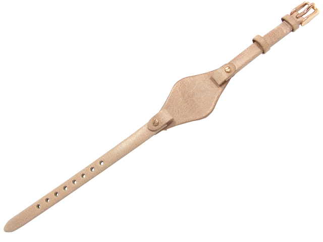 Jasnobrązowy skórzany pasek z podkładką Fossil Georgia Mini ES3262 7mm